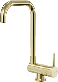 New Oslo bateria zlewozmywakowa składana szczotkowane złoto - Essebagno