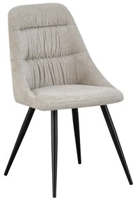 Krzesło boucl'e QUERCIA beż Retro Bliss HOMLA