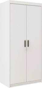 Biała nowoczesna szafa dwudrzwiowa na ubrania Z5-S23
