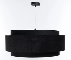 Czarna welurowa elegancka lampa nad stół - 4X A353 E7-M20