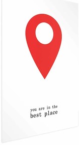 Plakat The best place 21x30 cm bez ramy bez marginesu ARTGEIST B