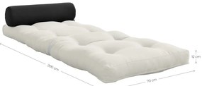 Szarobeżowy materac futon 70x200 cm Wrap Beige/Dark Grey – Karup Design