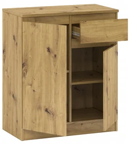 Komoda 2d 1s do sypialni salonu kolor dąb artisan