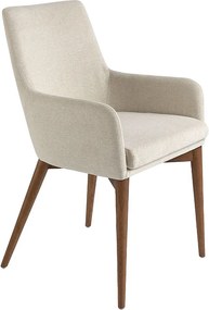 Krzesło z beżowej tkaniny 4048 ANGEL CERDA