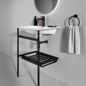 Czarny metalowy stelaż pod umywalkę 56x84 cm Conca – Ideal Standard