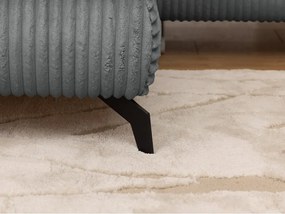 Szary sztruksowy narożnik (lewostronny/w kształcie litery L) Marbeya – Ropez