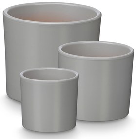 Doniczki ceramiczne, 3 sztuki, Ø 14, 17, 22 cm