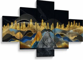 Obraz - Złote Góry (125x70 cm)
