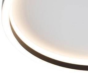 Designerska lampa sufitowa czarna z wbudowanym LED - DanielaDesignerski Oswietlenie wewnetrzne