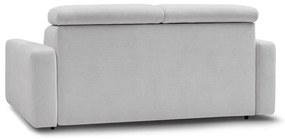 Jasnoszara rozkładana sofa 215 cm Monaco – Bobochic Paris