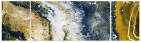 Obraz - Złota abstrakcja (170x50 cm)
