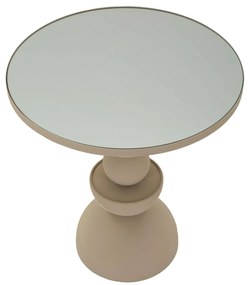 Stolik kawowy z lustrzanym blatem DUNE, Ø 45 cm