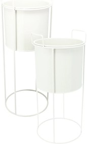 Kwietniki metalowe IDEM, 2 sztuki