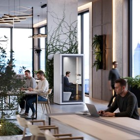 Budka akustyczna do biura INBOX 1-osobowa 2100 x 1100 x 900 mm