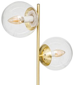 Lampa stołowa złote kule COL, wys. 48 cm