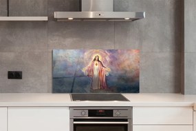 Szkło do Kuchni na Ścianę Portret Jezusa Chrystusa