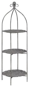 Szary metalowy regał 45x144x45 cm Mireille – Ixia