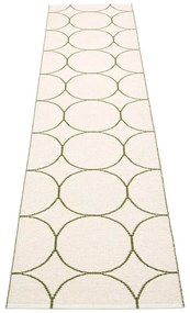 Ciemnozielony chodnik odpowiedni na zewnątrz 70x300 cm Boo Dark Olive – Pappelina