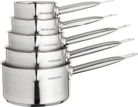 Zestaw 5 Rondli ze Stali Nierdzewnej z Dziobem do Nalewania