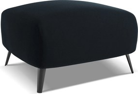 Pufa - z tkaniny welwetowej - królewski niebieski - MALIE