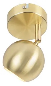 Retro okrągły reflektor mosiężny - Gissi