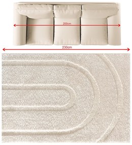 Dywan Oslo cream 160x230 cm