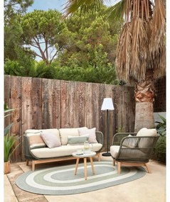Fotel ogrodowy w kolorze khaki Kave Home Catalina