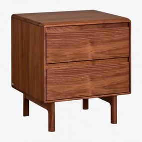 Zestaw 2 Prostokątnych Stolików Nocnych 50x40 Cm Z Drewna Treveris Wenge - Sklum