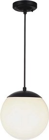 Zewnętrzna lampa wisząca na przewodzie 1xE27/60W/230V śr. 20 cm IP44 czarna