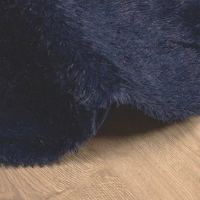 Granatowy okrągły dywan 120x120 G1-T92