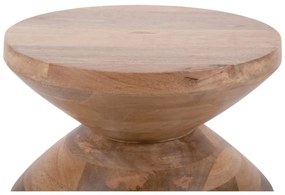 Okrągły stolik z litego drewna mango ø 35 cm Totem – Leitmotiv