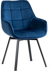 Pikowane krzesło obrotowe z lamówką Luna