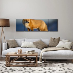 Obraz - Lis na śniegu (170x50 cm)