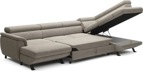 Narożnik RAVEN XL wolnostojący z funkcją spania tkanina Artico 37431 Nata WERSAL