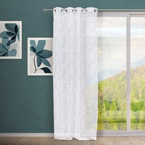 Biało-szara firanka 140x260 cm Coral – Casa Selección