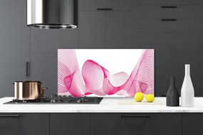 Szkło Ozdobne do Kuchni Płynna Geometria Linii