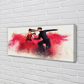 Duży obraz na płótnie Taniec w Czerwonym Dymie