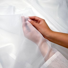 Firana Woal na metry biała nowoczesna zwiewna - wys. 300 cm