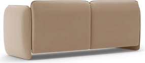 Brązowa aksamitna sofa 204 cm Georgia – Micadoni