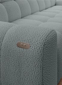 Narożnik COCOON S w układzie L z elektryczną regulacją siedziska Lewostronny w tkaninie JAGUAR 19