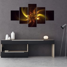 Obraz - abstrakcja śmigieł (125x70 cm)