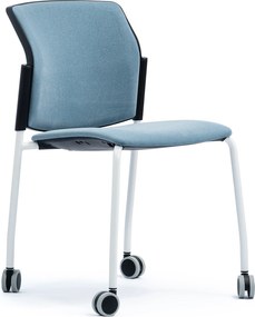 Tapicerowane krzesło konferencyjne na kółkach 4job SOFT S45