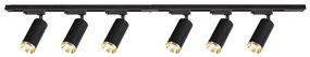 Oprawa punktowa w systemie szynowym MICA 6xGU10/10W/230V czarno-złota