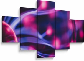 Abstrakcyjny fioletowy obraz (125x70 cm)