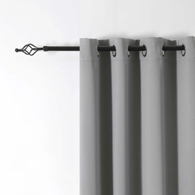 Jasnoszara zasłona OXFORD 140x250 cm Zawieszanie: Taśma z wiązaniami