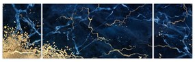 Obraz - Ciemnoniebieski marmur (170x50 cm)