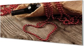 Szklany Panel Miłosny Akcent z Winem