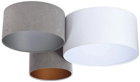 Minimalistyczny okrągły plafon welurowy - EXX48-Mewer