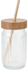 EH Szklanki do napojów z bambusowym wiekiem, 0,5 l