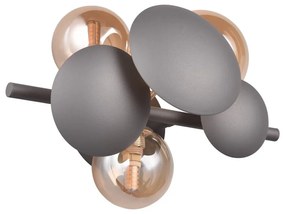 Kinkiet w szaro-złotym kolorze Bubble – Trio Select